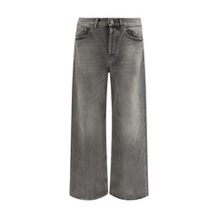 Golden Goose Gray Cotton Relaxed Fit Jeans