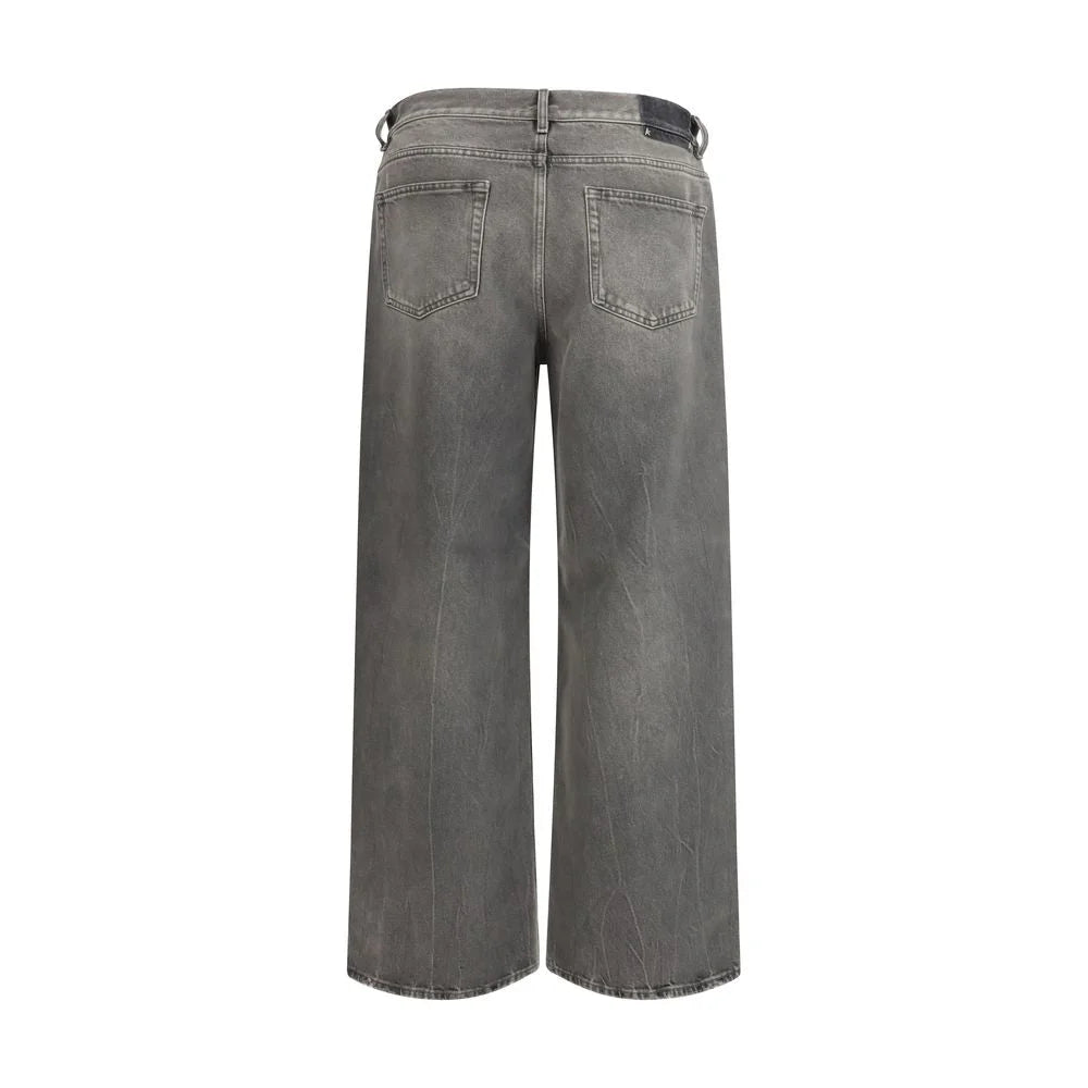 Golden Goose Gray Cotton Relaxed Fit Jeans