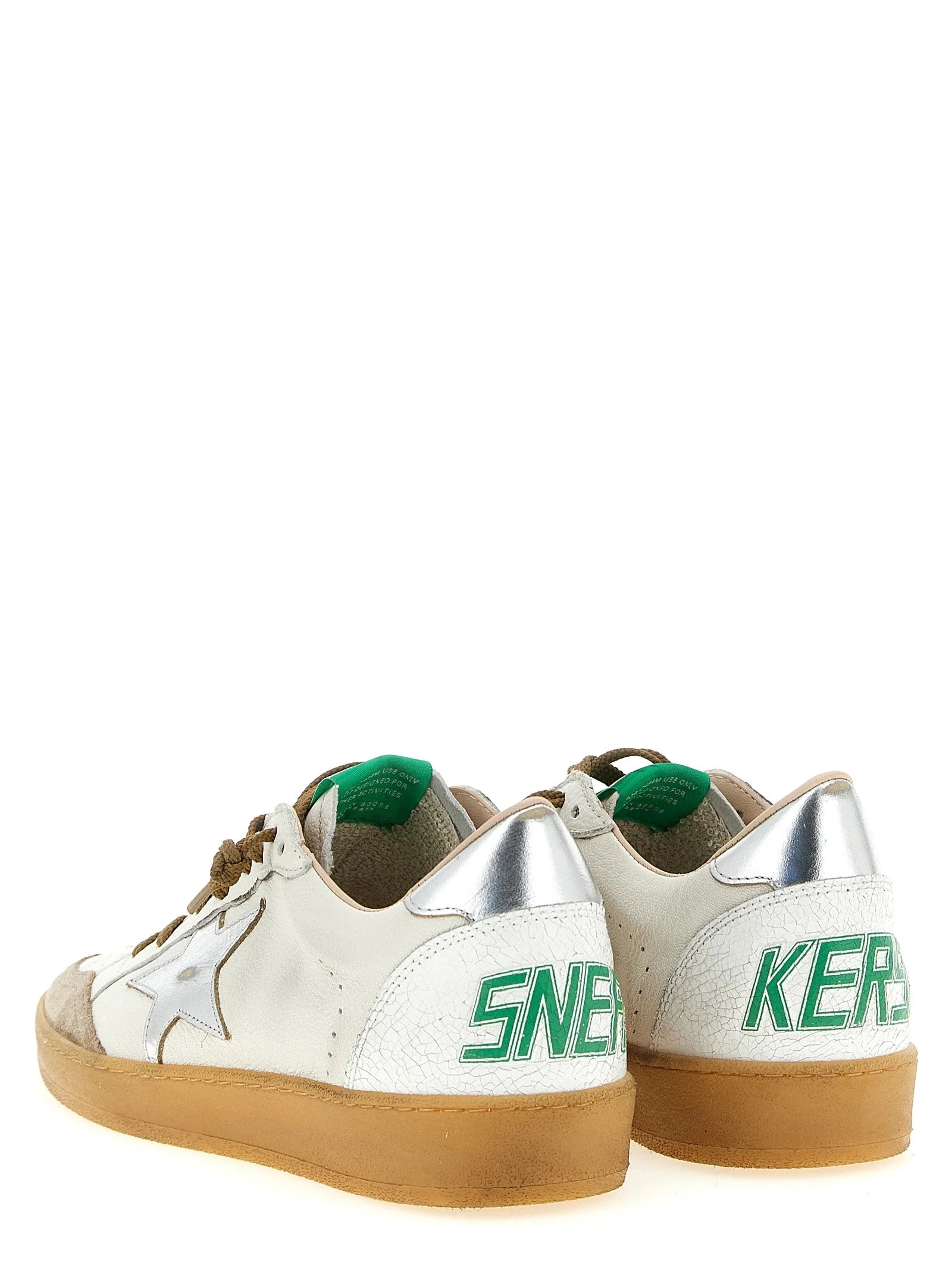 Golden Goose Silver Goatskin Low Top Sneakers - EU44/US11