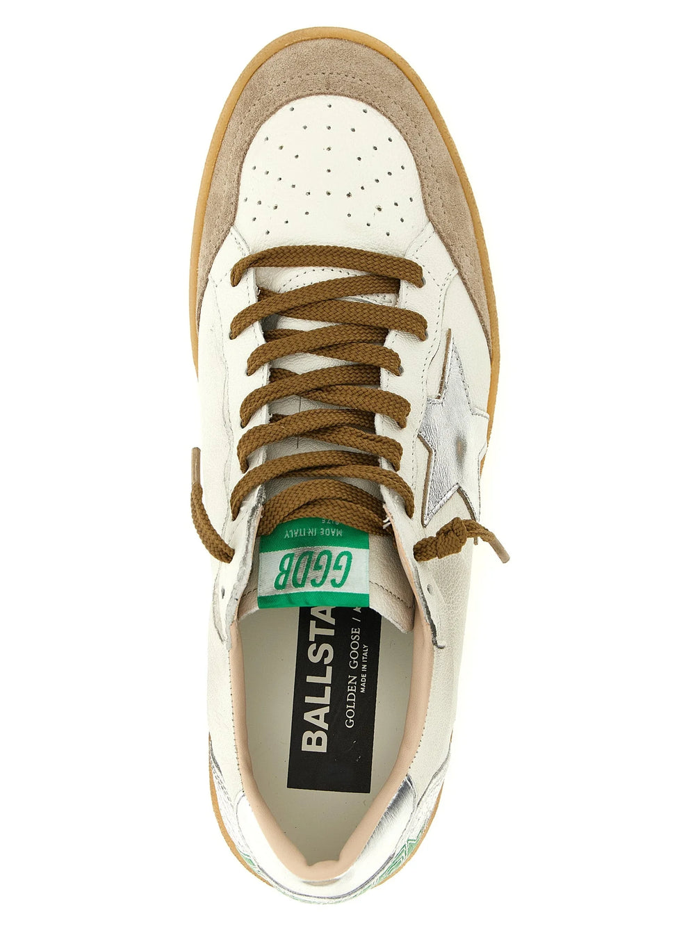 Golden Goose Silver Goatskin Low Top Sneakers - EU44/US11