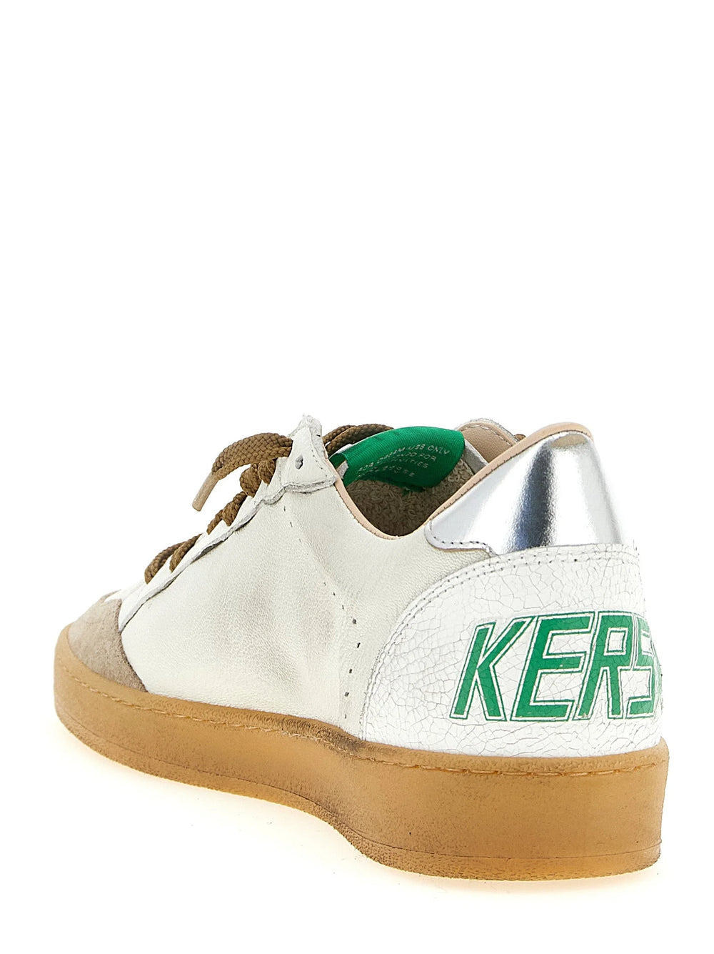 Golden Goose Silver Goatskin Low Top Sneakers - EU44/US11