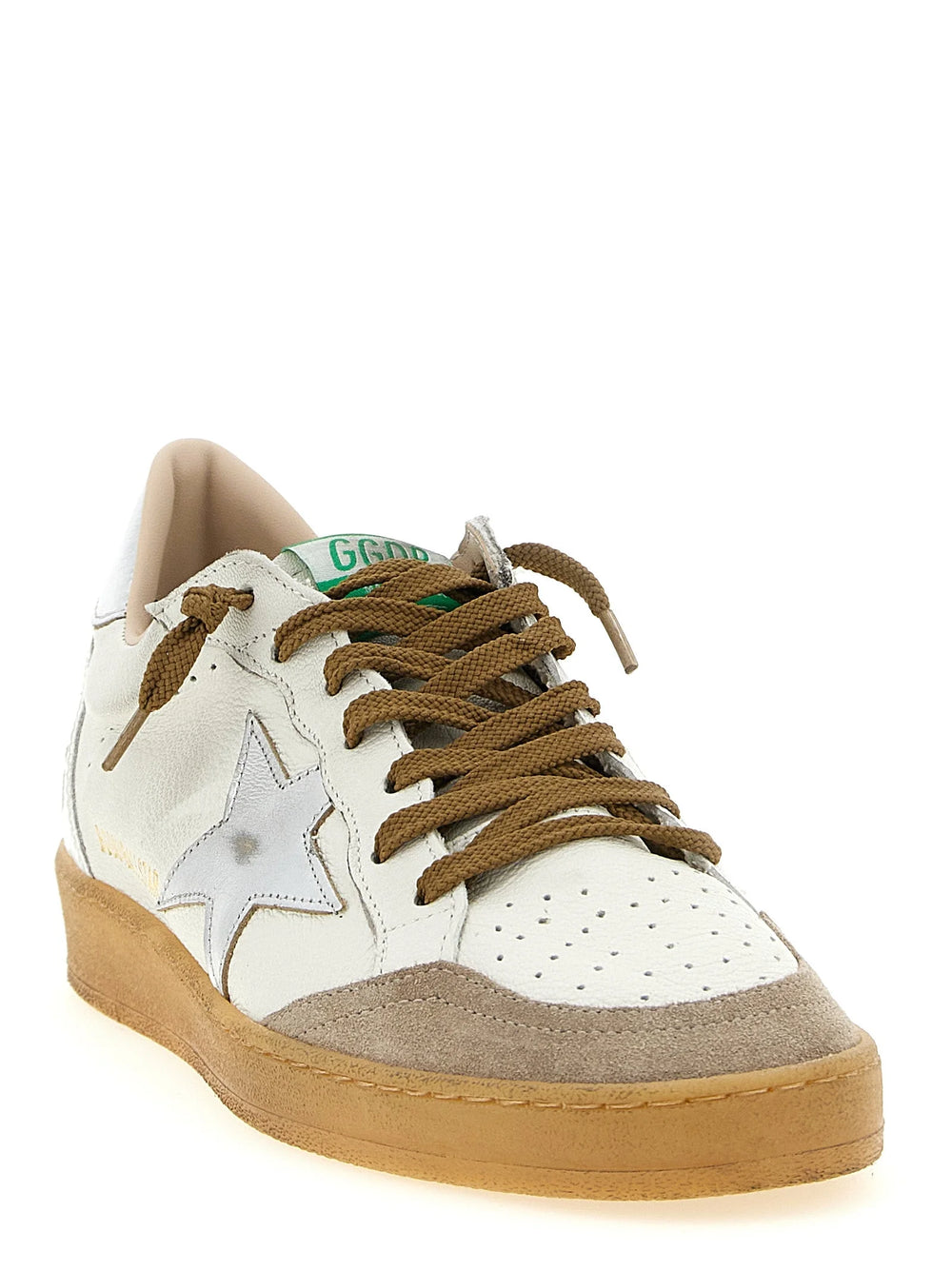 Golden Goose Silver Goatskin Low Top Sneakers - EU44/US11
