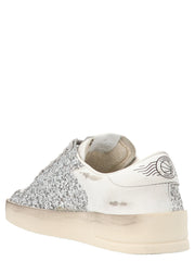 Golden Goose Stříbrné tenisky z polyesteru