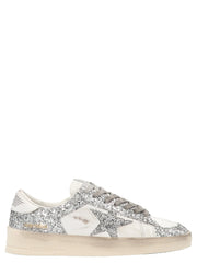 Golden Goose Stříbrné tenisky z polyesteru