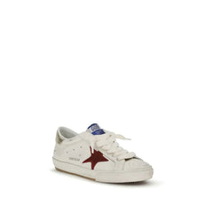 Golden Goose Bílé sneakers Bos Taurus s nízkým profilem z telecí kůže