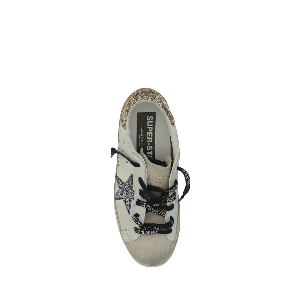 Golden Goose White Calf Leather Bos Taurus Low Top Sneakers