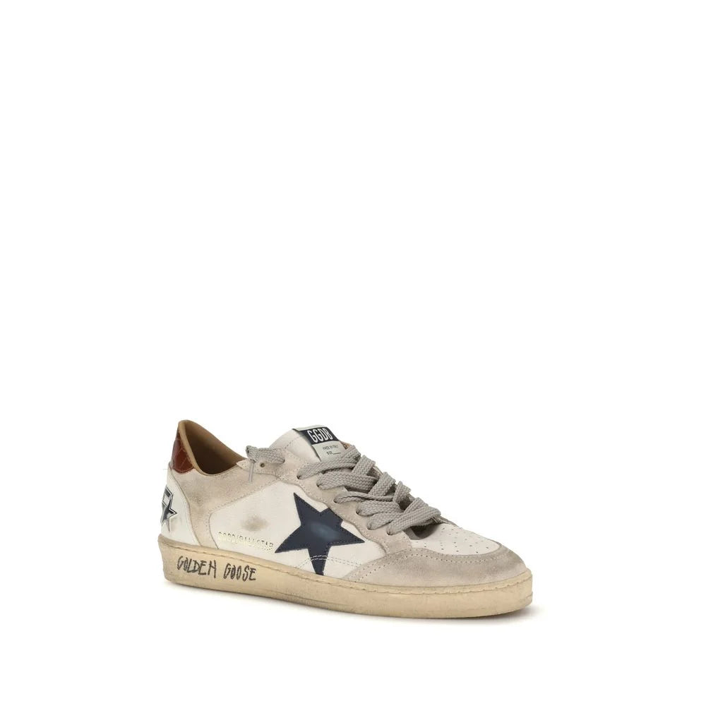 Golden Goose White Calf Leather Bos Taurus Low Top Sneakers - EU40/US7 - Sneakers