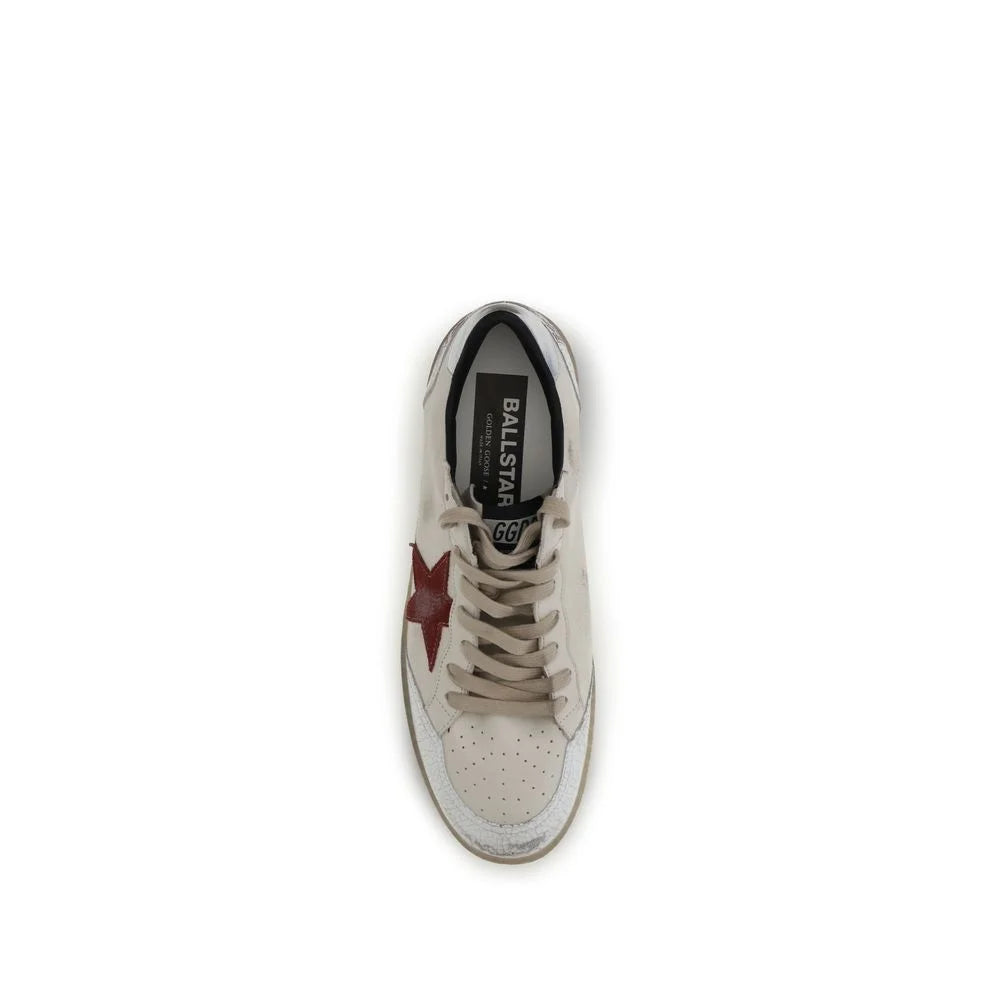 Golden Goose White Calf Leather Bos Taurus Low Top Sneakers - EU45/US12