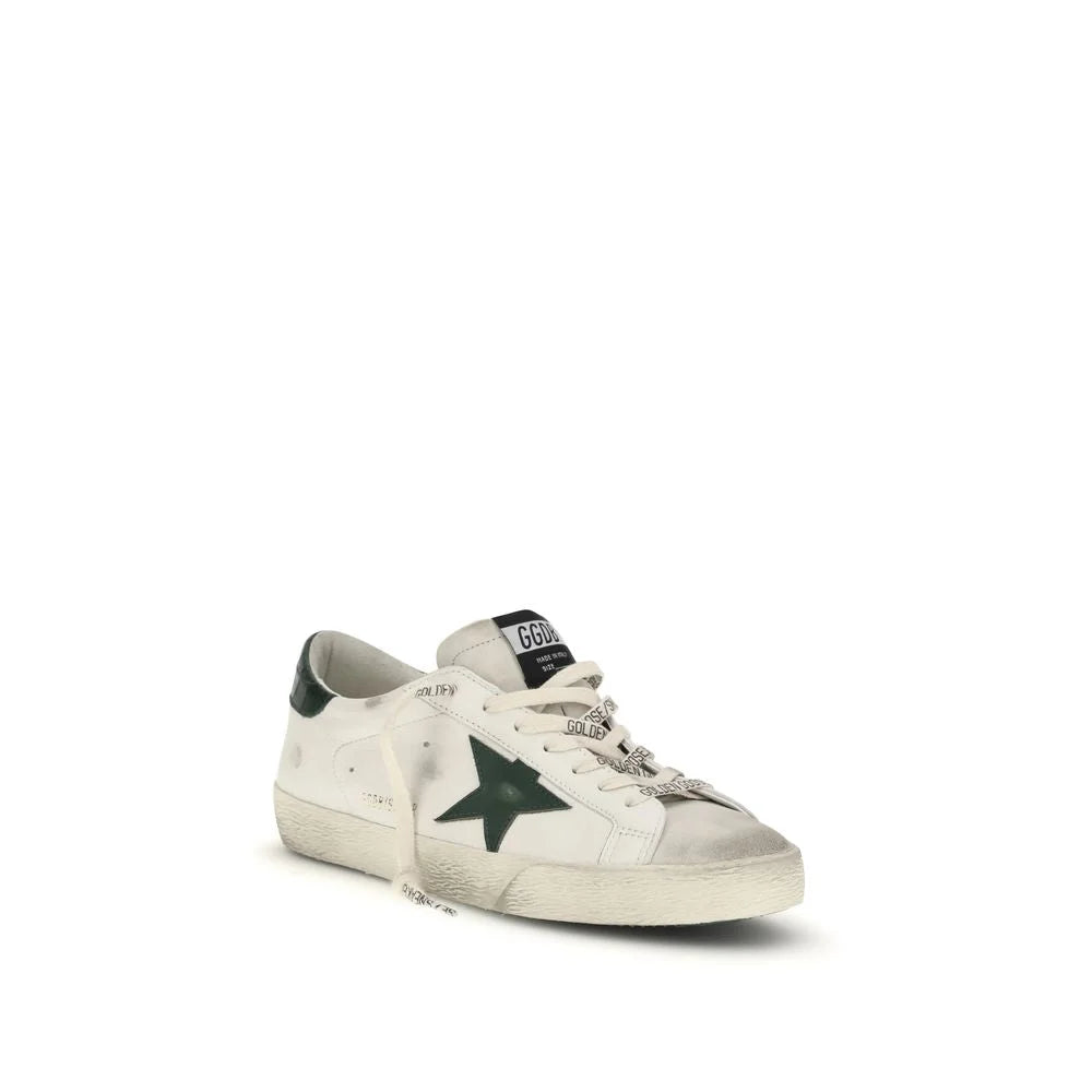 Golden Goose White Calf Leather Bos Taurus Low Top Sneakers - EU45/US12