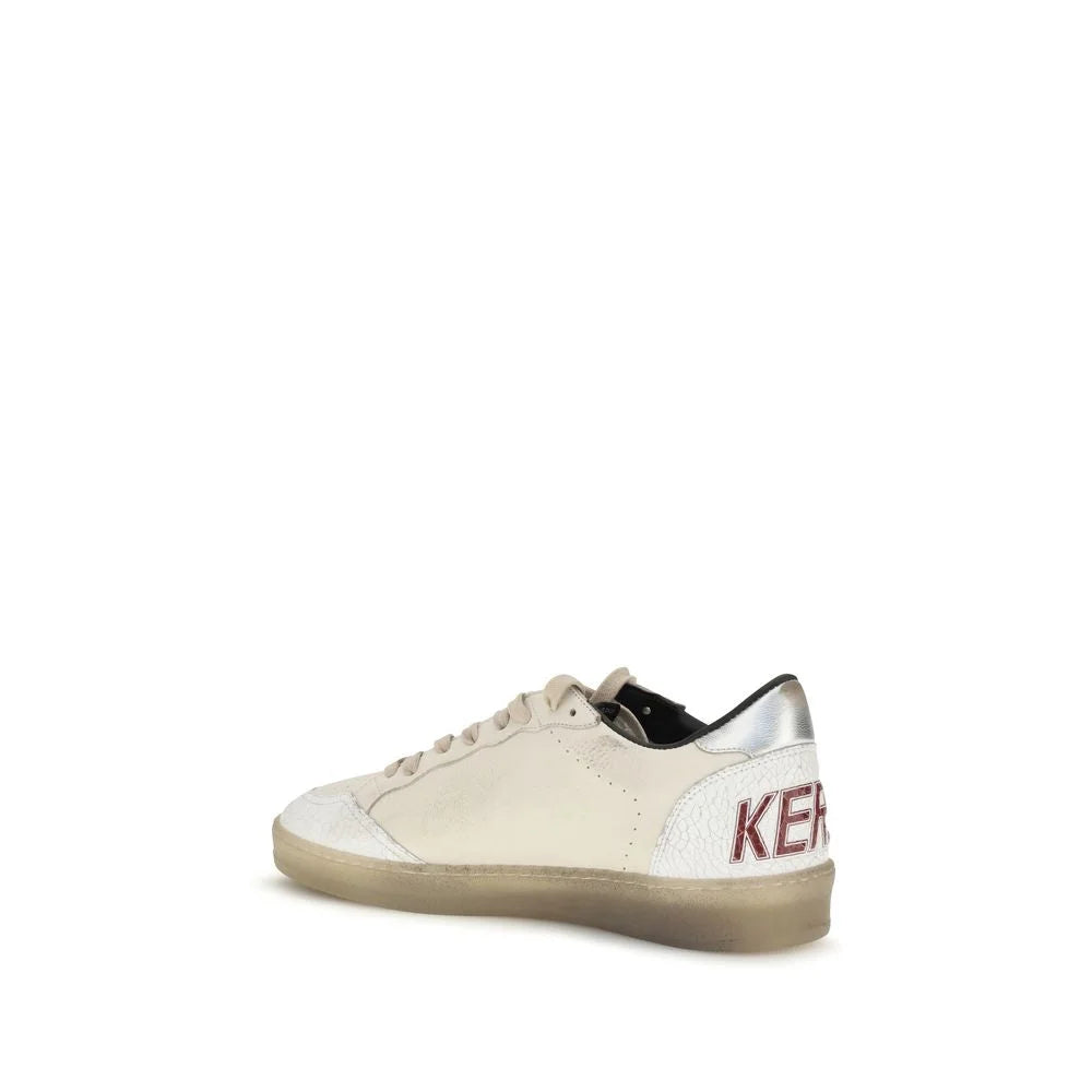 Golden Goose White Calf Leather Bos Taurus Low Top Sneakers - EU45/US12