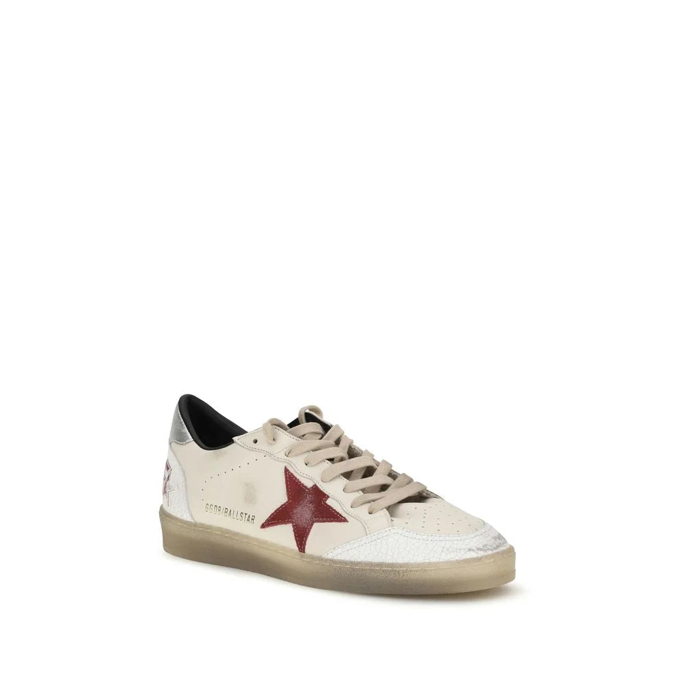 Golden Goose White Calf Leather Bos Taurus Low Top Sneakers - EU45/US12