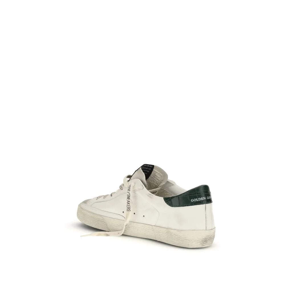 Golden Goose White Calf Leather Bos Taurus Low Top Sneakers - EU45/US12
