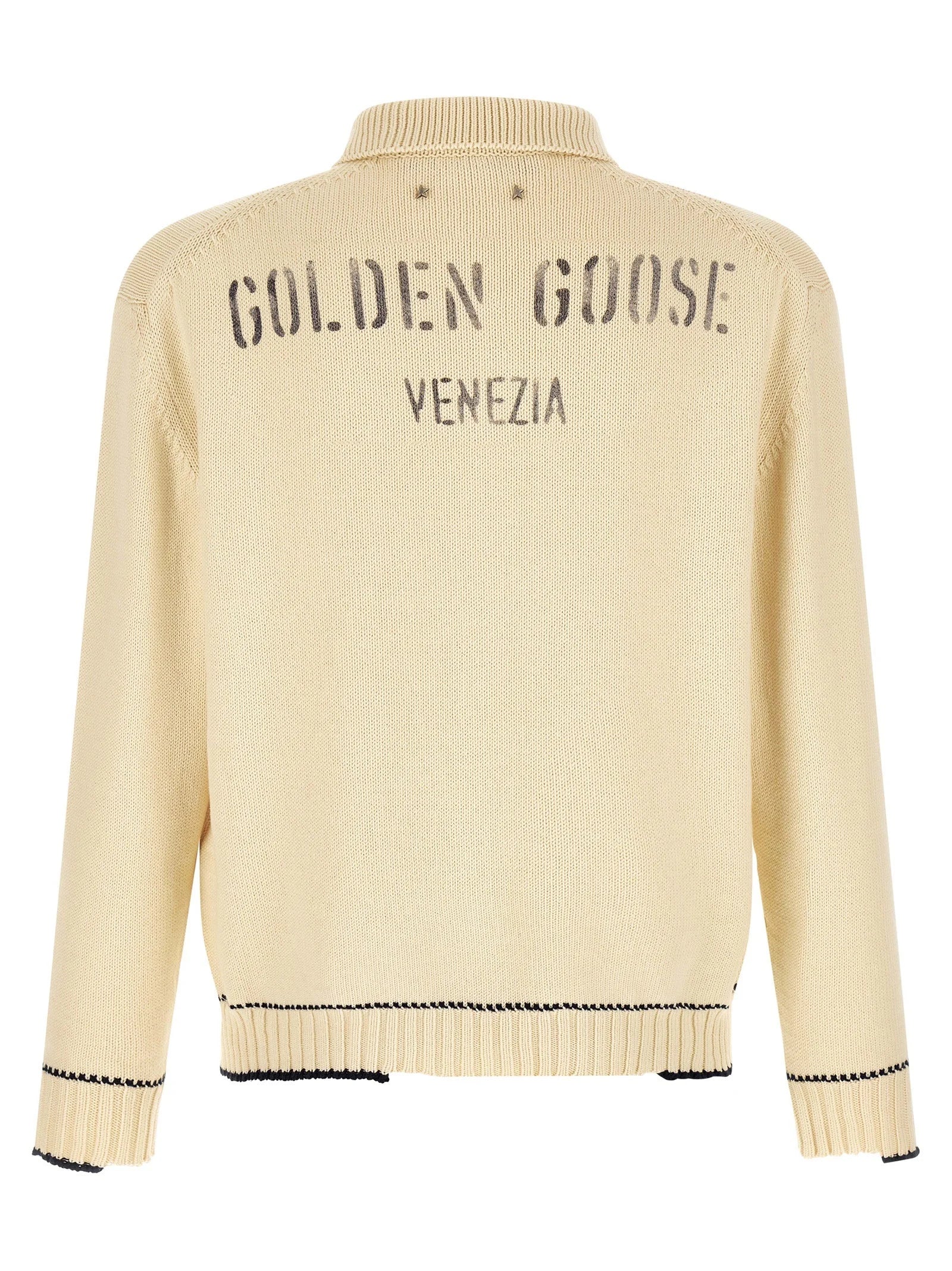 Golden Goose White Cotton Polo Shirt - S