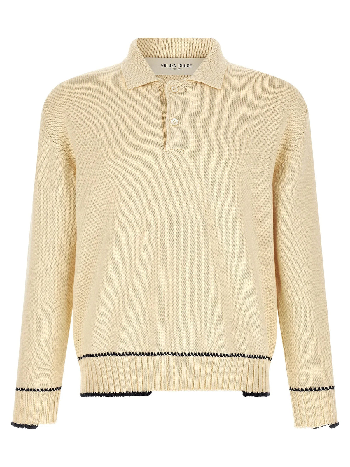 Golden Goose White Cotton Polo Shirt - S