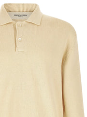 Golden Goose White Cotton Polo Shirt - S