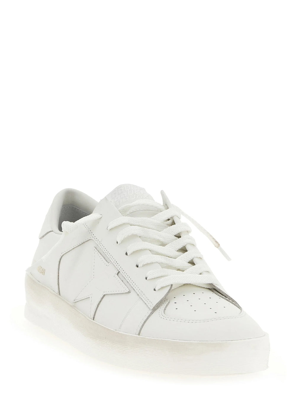 Golden Goose Valkoiset Nahkapohjaiset Tennarit