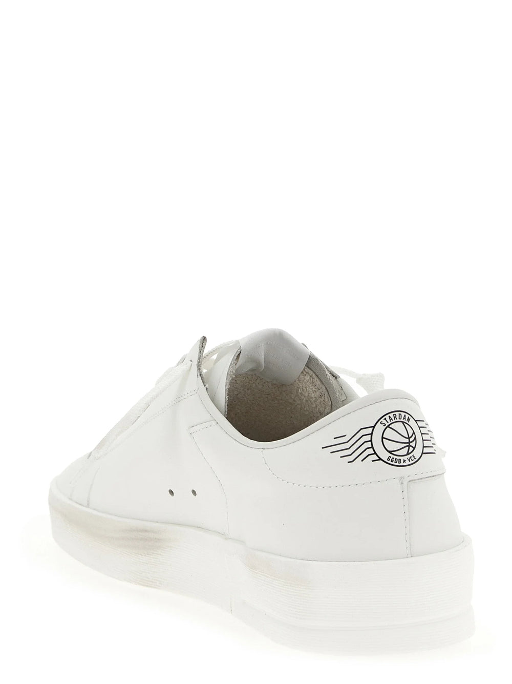 Golden Goose Valkoiset Nahkapohjaiset Tennarit
