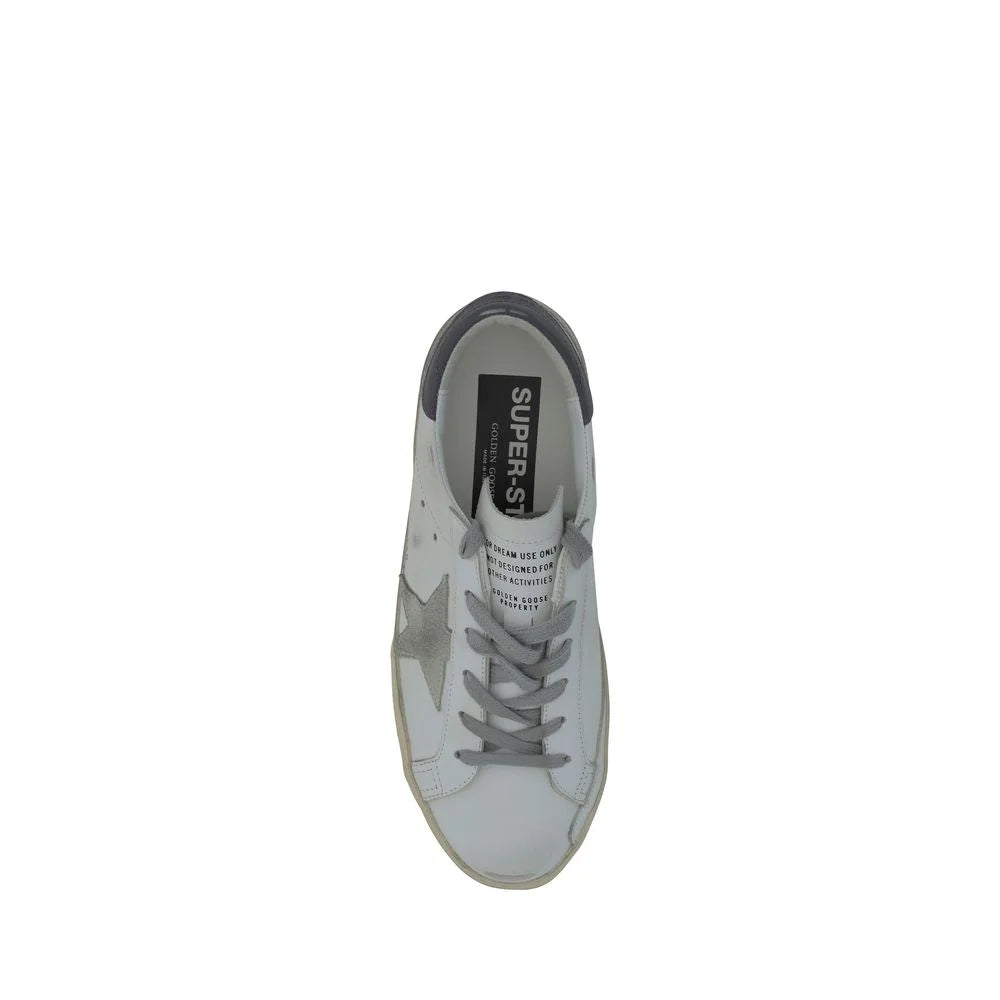 Golden Goose White Goatskin Low Top Sneakers