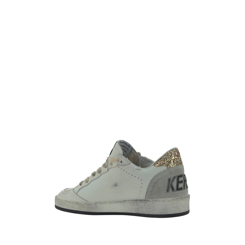 Golden Goose White Goatskin Low Top Sneakers - EU38/US8