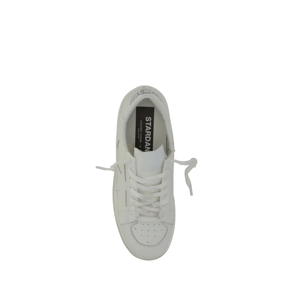 Golden Goose White Goatskin Sneakers