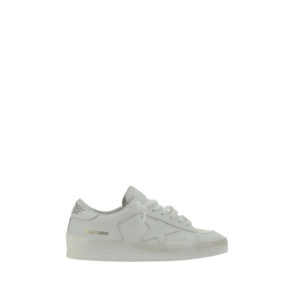 Golden Goose White Goatskin Sneakers