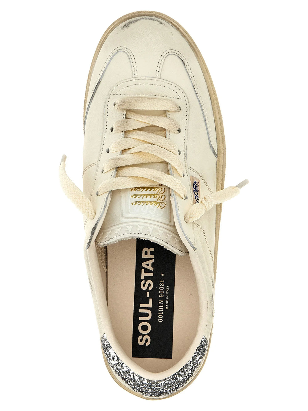 Białe sneakersy Golden Goose ze skóry jagnięcej, niski profil - EU40/US10