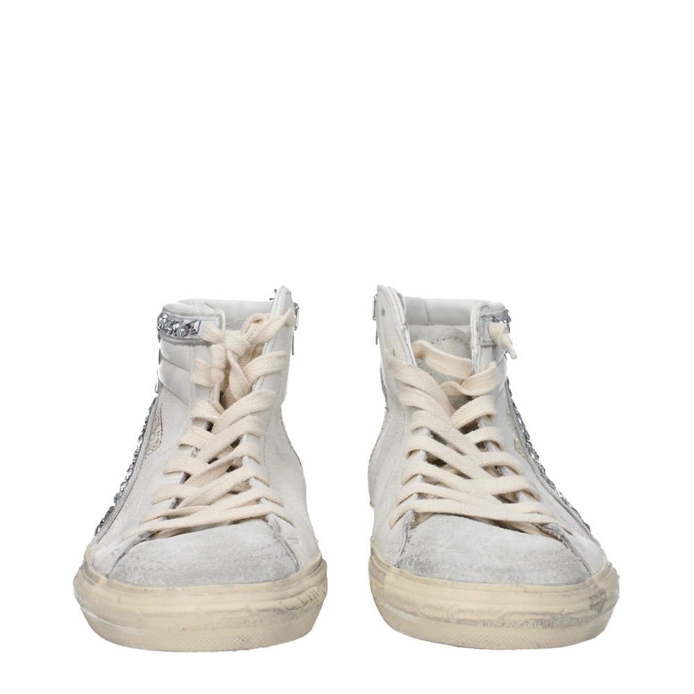Golden Goose White Leather High Tops - EU40/US10 - Sneakers