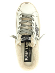 Golden Goose White Leather Slides