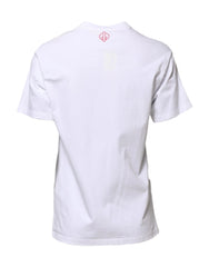 Golden Goose White Printed Round Neck T-shirt - IT38 | XS - T-Shirts
