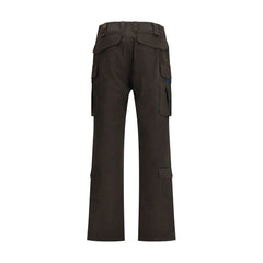 GR10K Brown Cotton Cargo Pants
