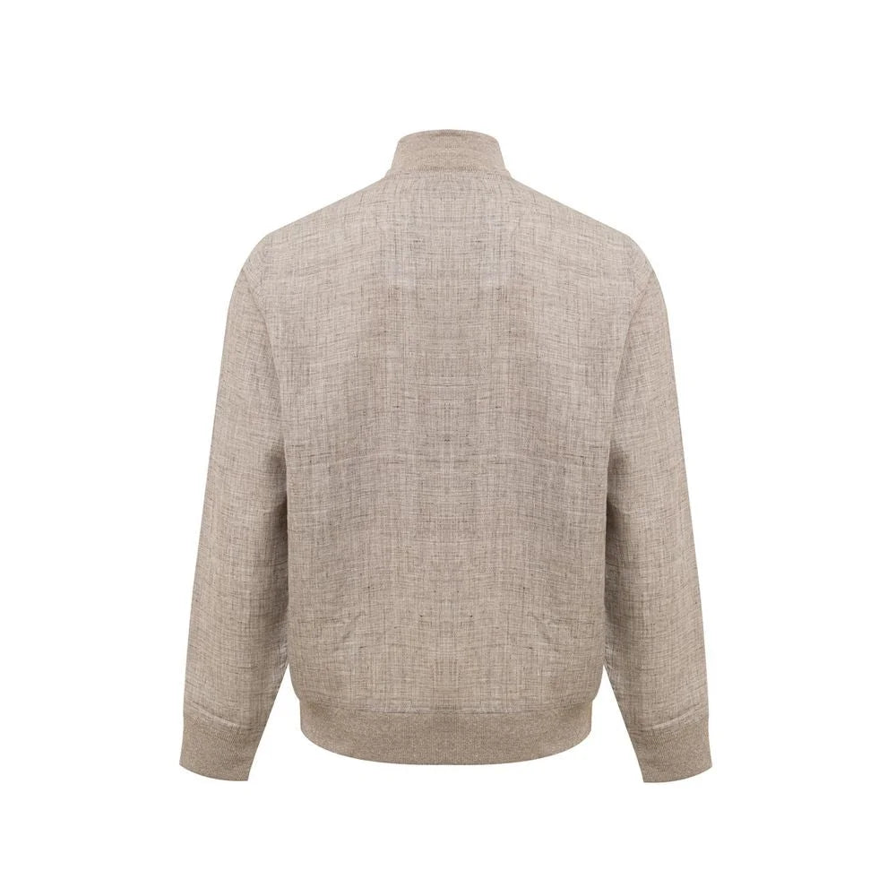 Gran Sasso Beige Linen Jackets & Coat - IT50 | L - Coats & Jackets