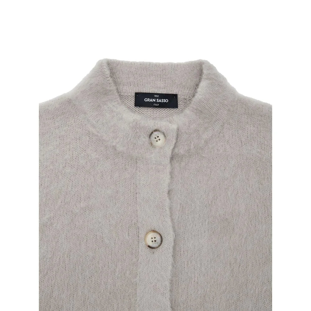 Gran Sasso Beige Wool Cardigan - IT44|L