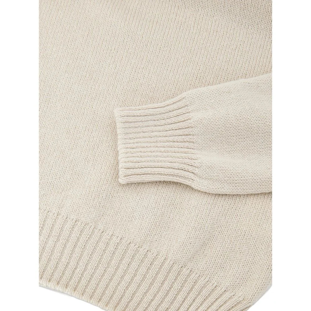 Gran Sasso Beige Wool Turtleneck - IT56 | 3XL