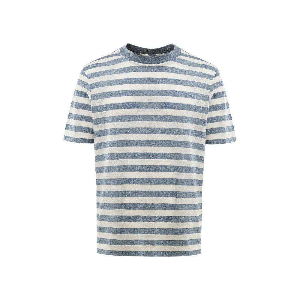 Gran Sasso Blue Cotton Long - IT50 | XXL - T-Shirts