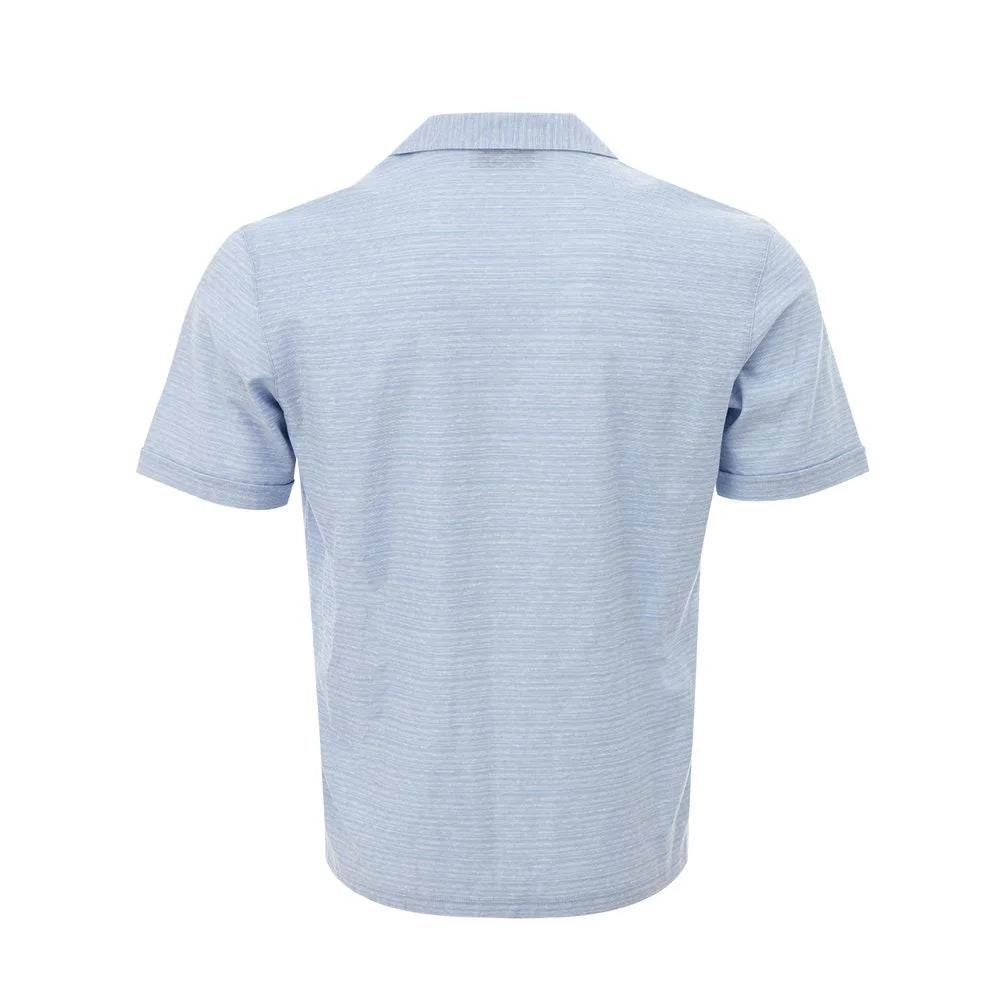 Gran Sasso Blue Linen And Cotton Shortsleeve - IT50 | L - Shirts