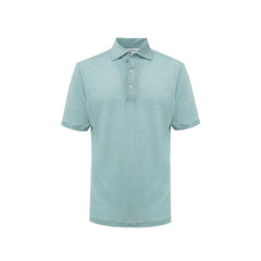 Gran Sasso Blue Linen Polo Shirt - IT50 | L - Polos