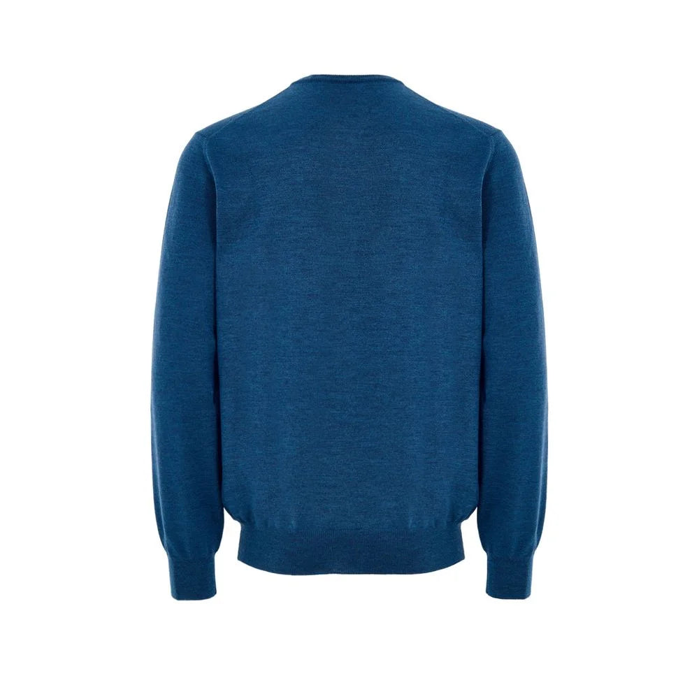 Gran Sasso Blue Wool Sweatshirt