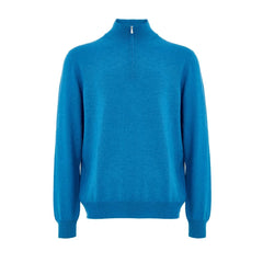 Gran Sasso Blue Wool Turtleneck