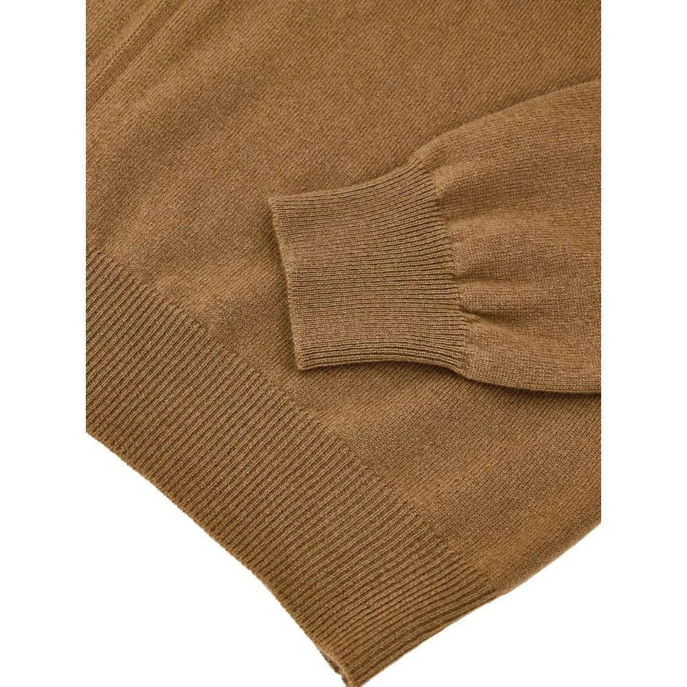 Gran Sasso Brown Wool Turtleneck - IT54 | XXL