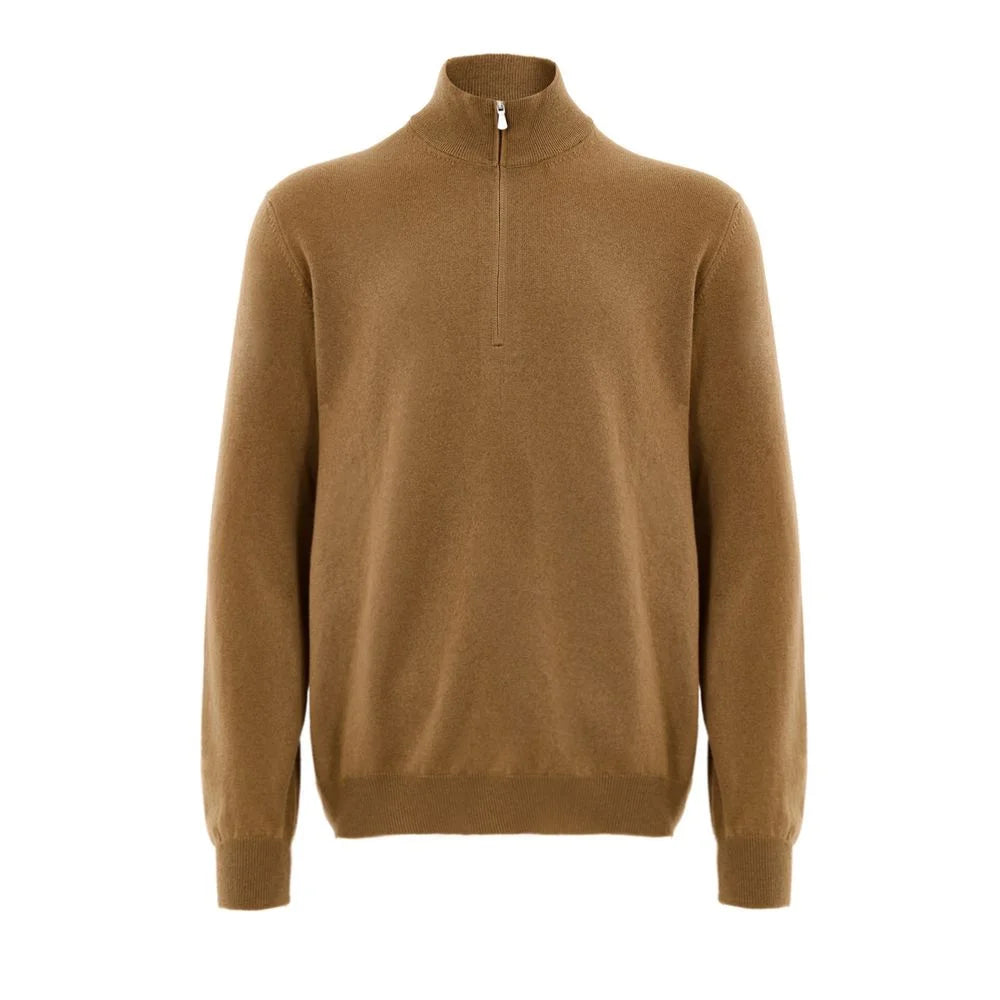 Gran Sasso Brown Wool Turtleneck - IT54 | XXL
