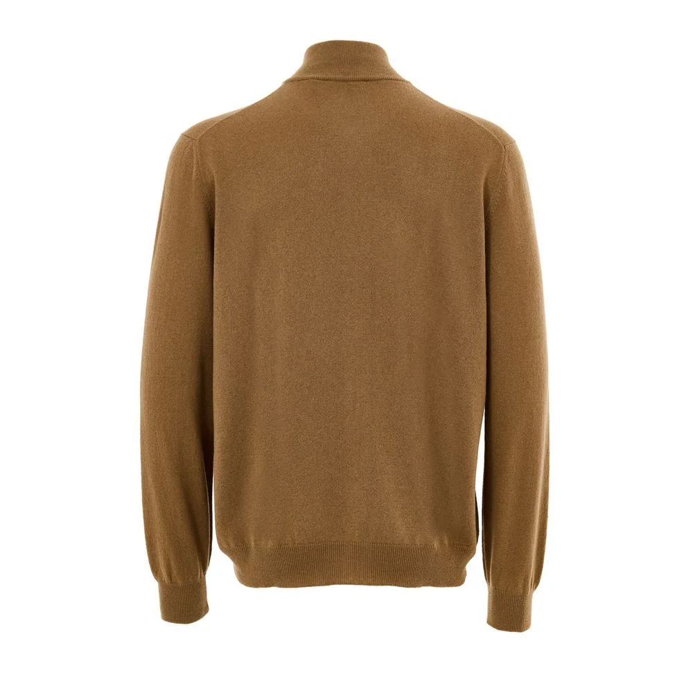 Gran Sasso Brown Wool Turtleneck - IT54 | XXL