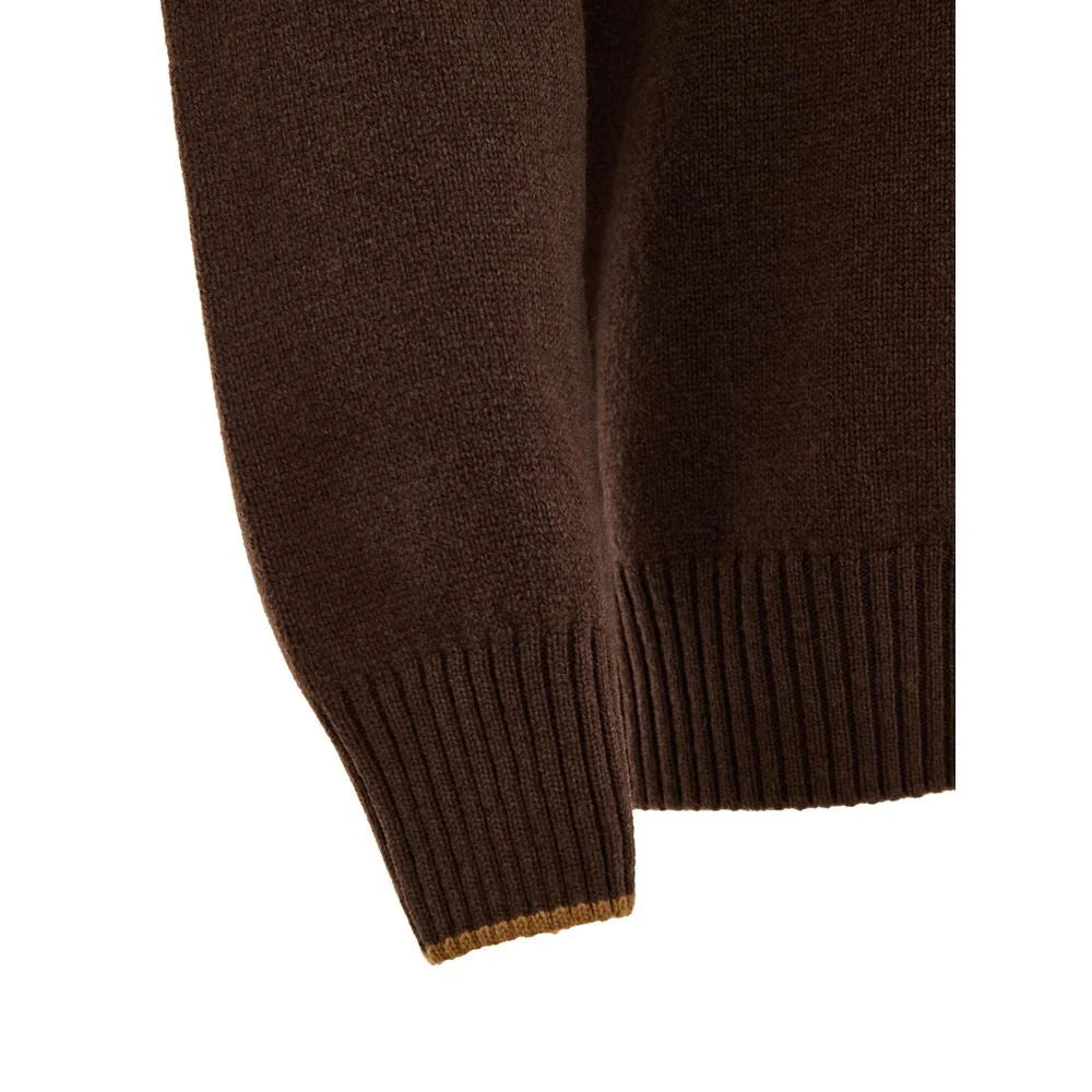Gran Sasso Brown Wool Turtleneck - IT56 | 3XL