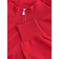 Gran Sasso Elegant Crimson Wool T-Shirt for Men - IT50 | L - Sweaters