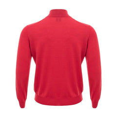 Gran Sasso Elegant Crimson Wool T-Shirt for Men - IT50 | L - Sweaters