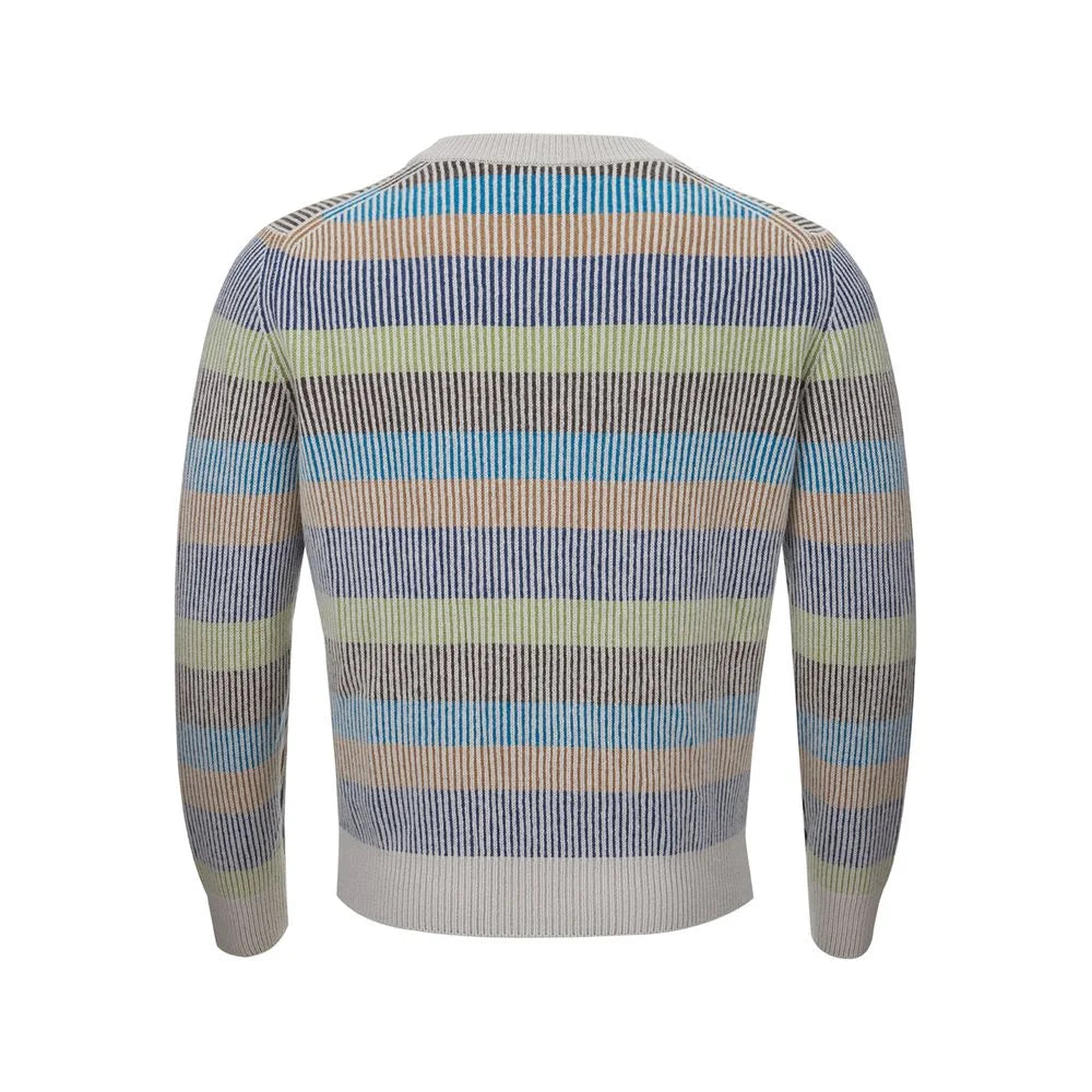 Gran Sasso Elegant Multicolor Cashmere Sweater for Men - IT50 | L - Sweaters