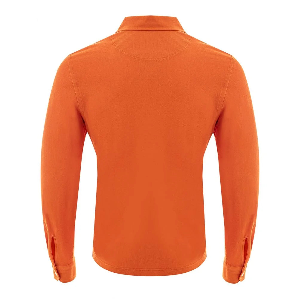 Gran Sasso Elegant Orange Cotton Polo for Men - IT50 | L - Polos