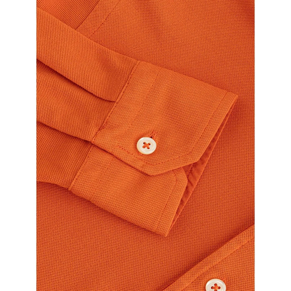 Gran Sasso Elegant Orange Cotton Polo for Men - IT50 | L - Polos