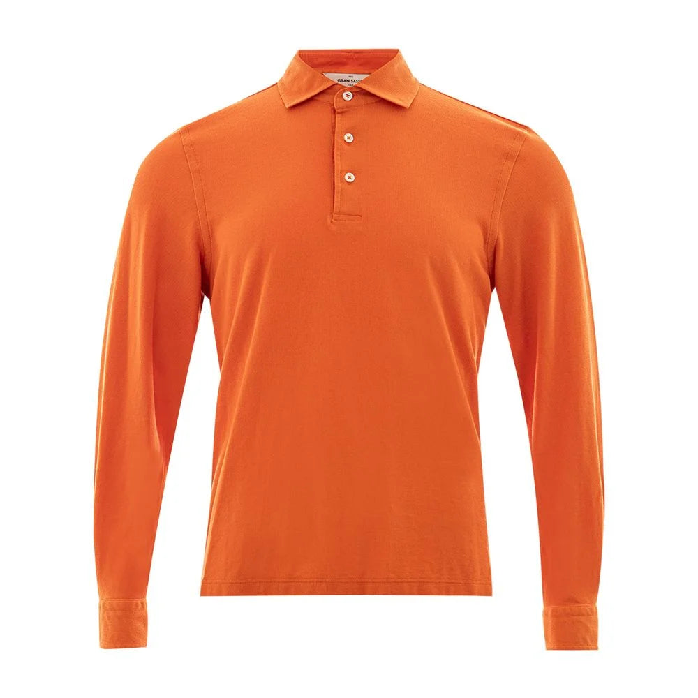 Gran Sasso Elegant Orange Cotton Polo for Men - IT50 | L - Polos