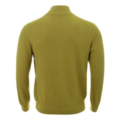 Gran Sasso Elegant Yellow Cotton Cardigan for Men - IT50 | L - Cardigans
