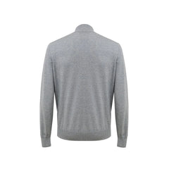 Gran Sasso Gray Cotton Cardigan - IT50 | L - Cardigans